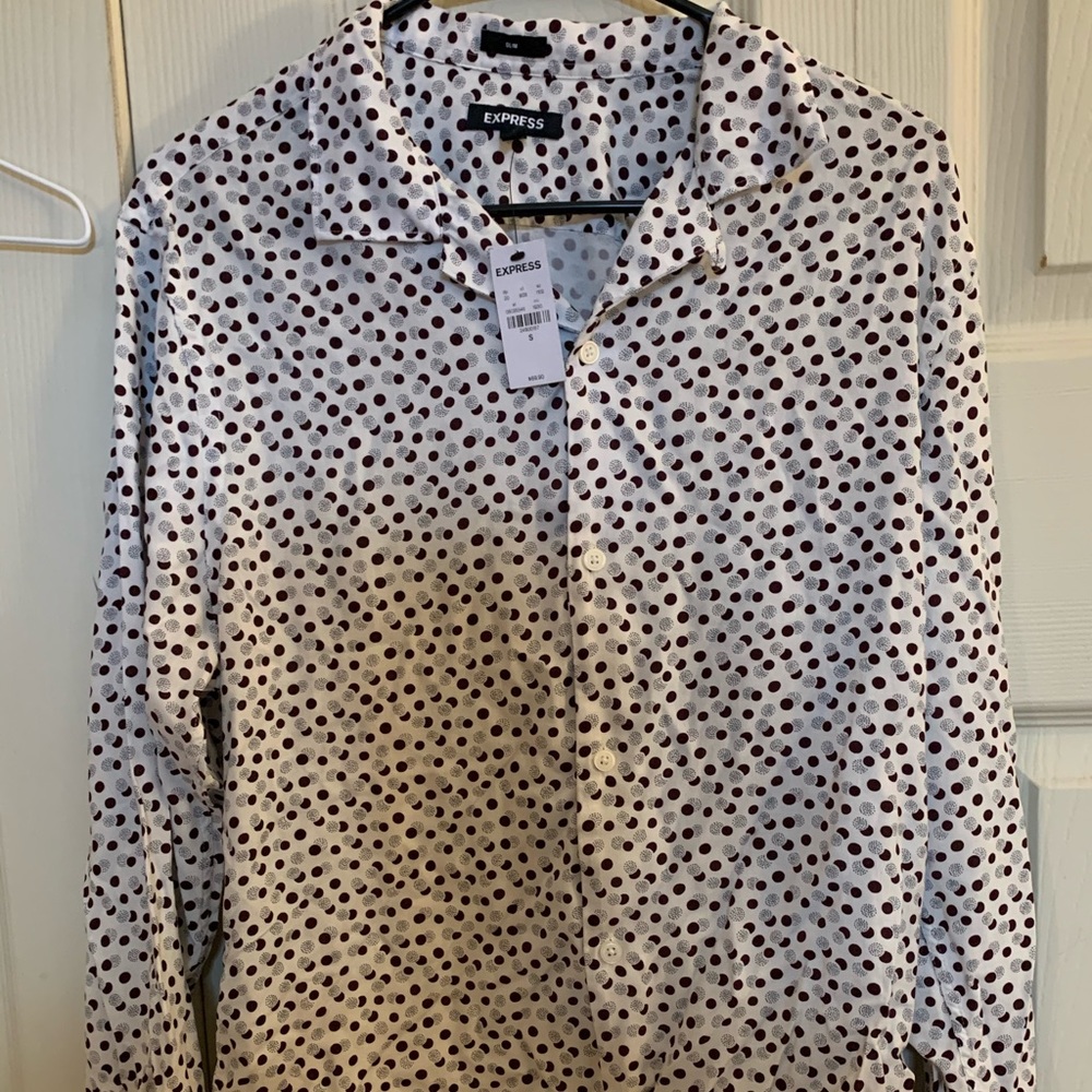 Express button up long sleeve shirt